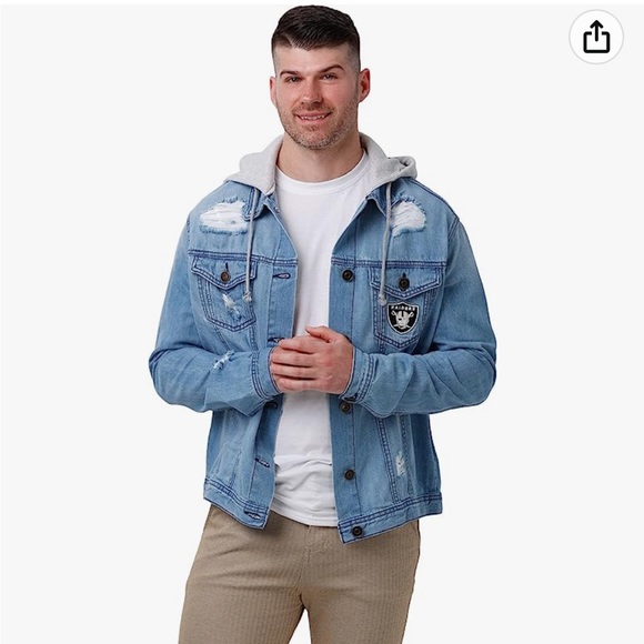 NFL Other - NWT NFL Las Vegas Raiders Denim Jacket